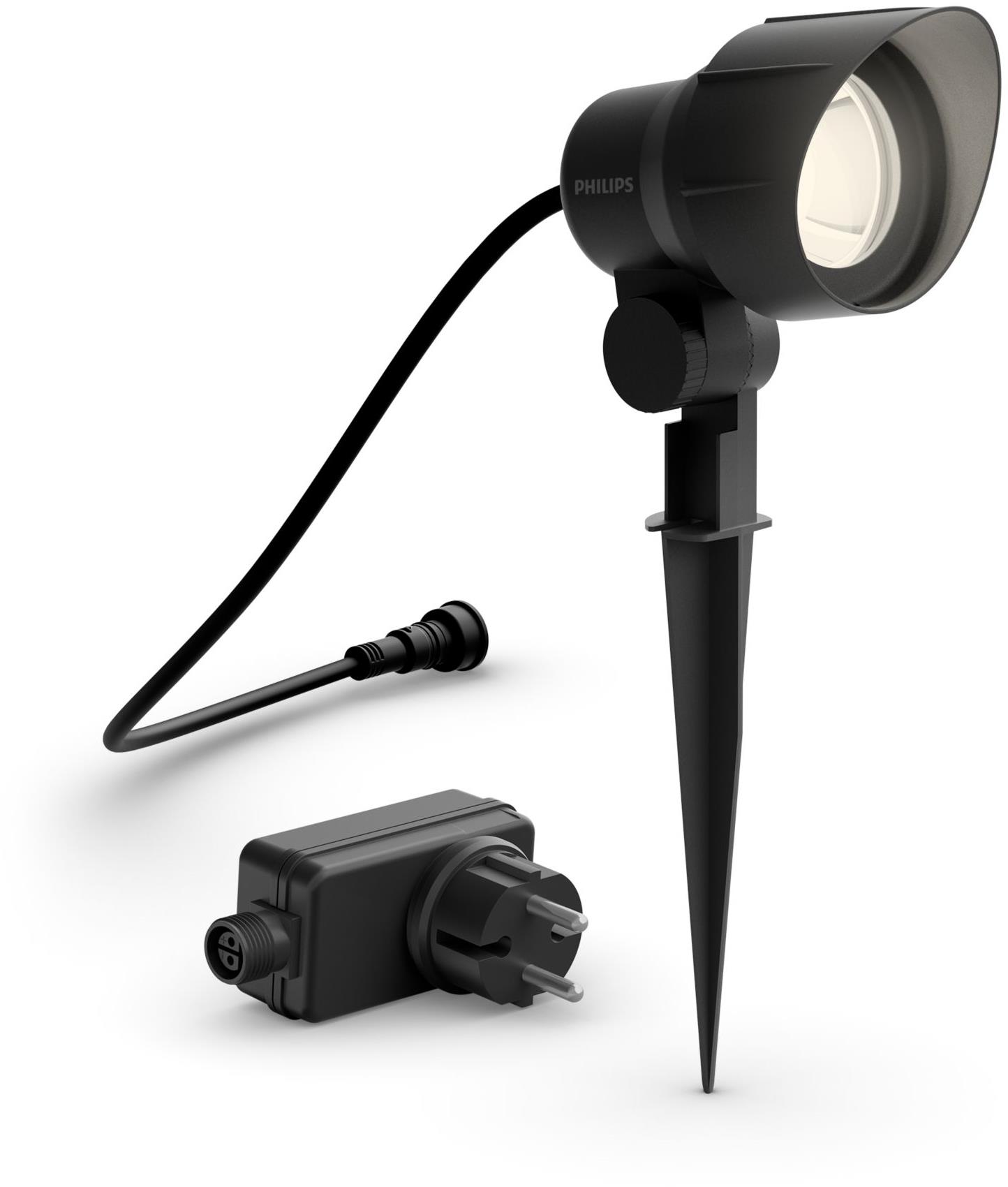 Philips Vonkajšie zapichovacie Low Voltage LED bodové svietidlo 24 W 600 lm 5m čierne
