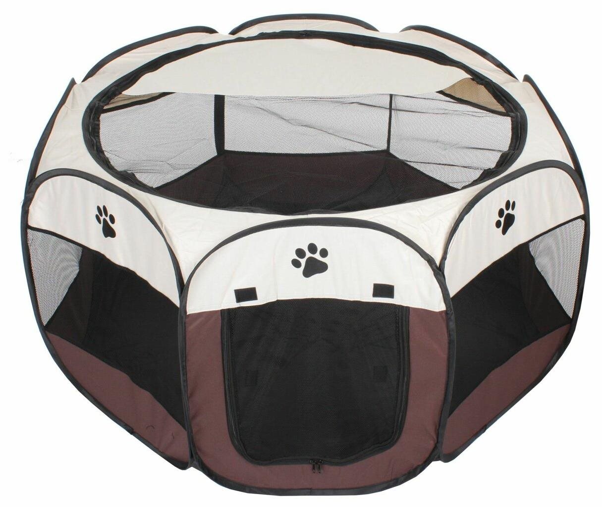 Merco, Pet Octagonal ohrádka pre psov hnedá