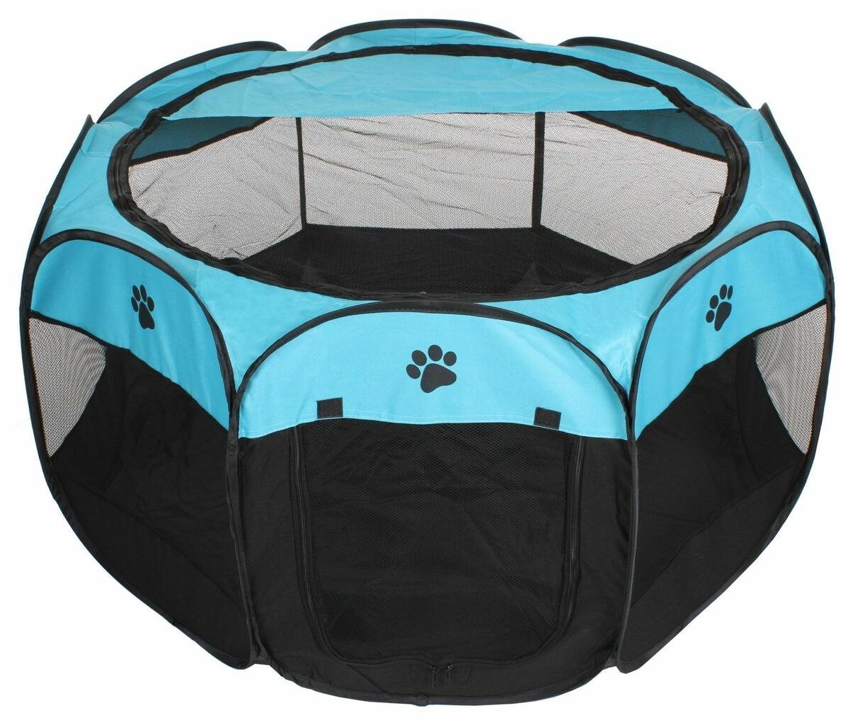 Merco, Pet Octagonal ohrádka pre psov modrá-čierna