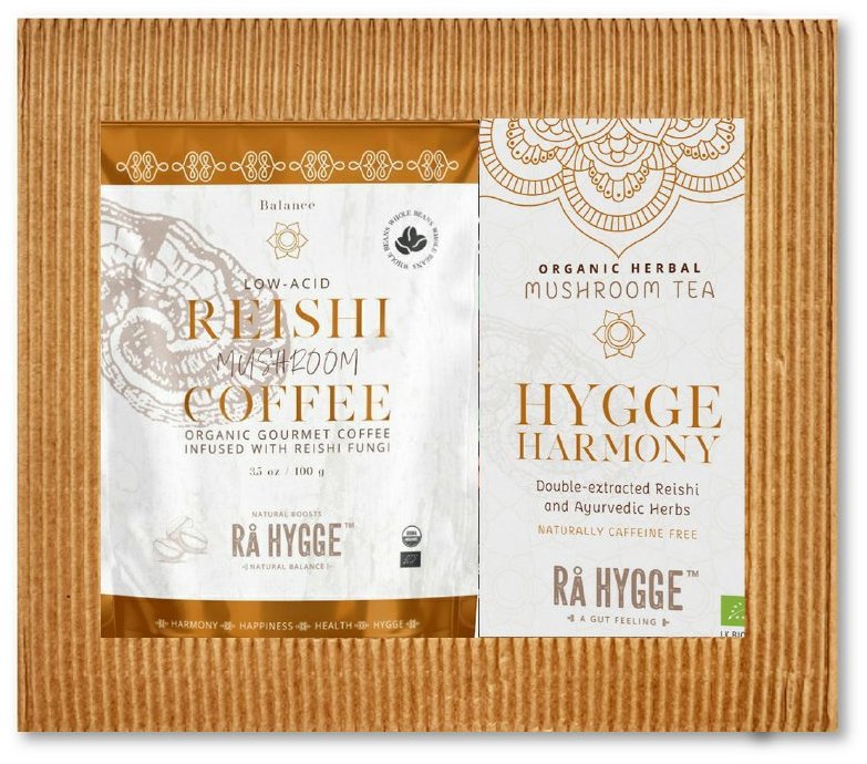 Ra Hygge BIO REISHI, zrnková, 100 g + Harmony Reishi 16 ks
