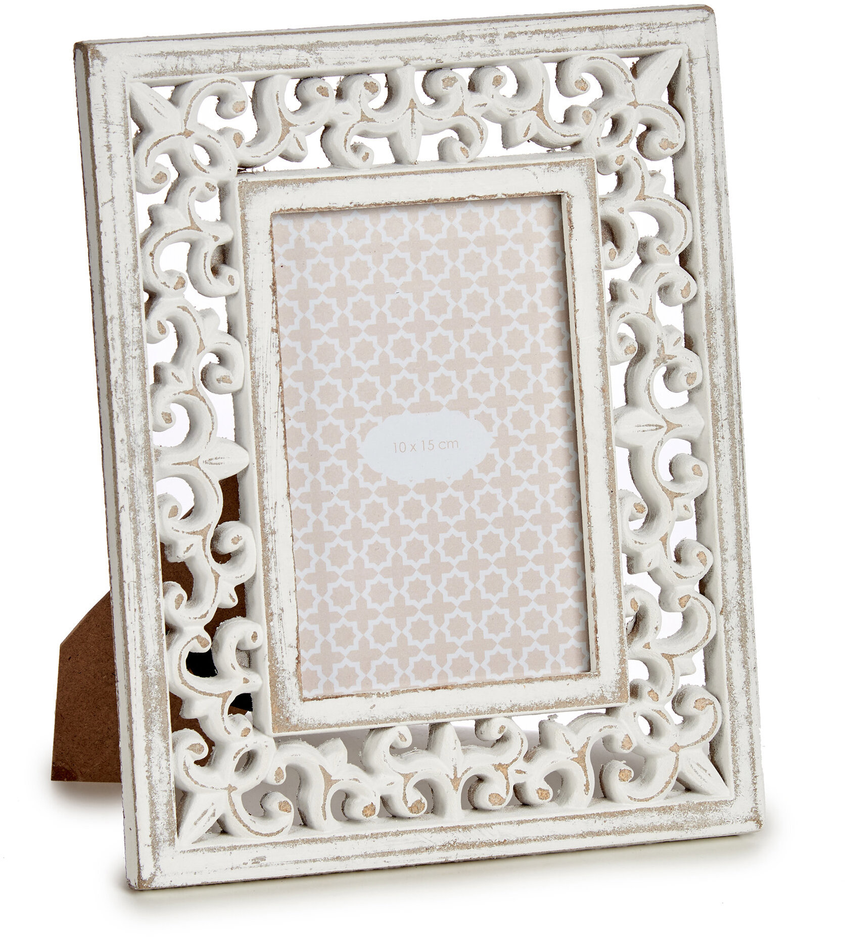 Giftdecor Fotorámeček v dřevěném zdobeném rámu LIRA 19,6 × 11,5 × 24,5 cm