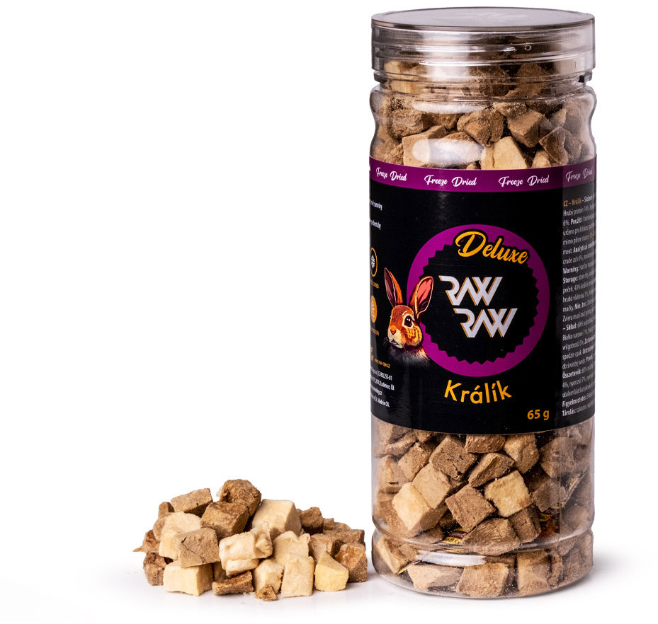 Raw Raw Deluxe mrazem sušený králík 65 g