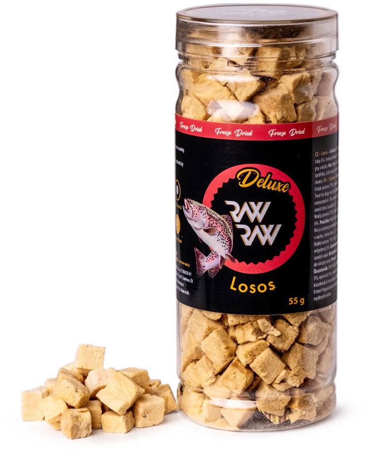 Raw Raw Deluxe mrazom sušený losos 55 g