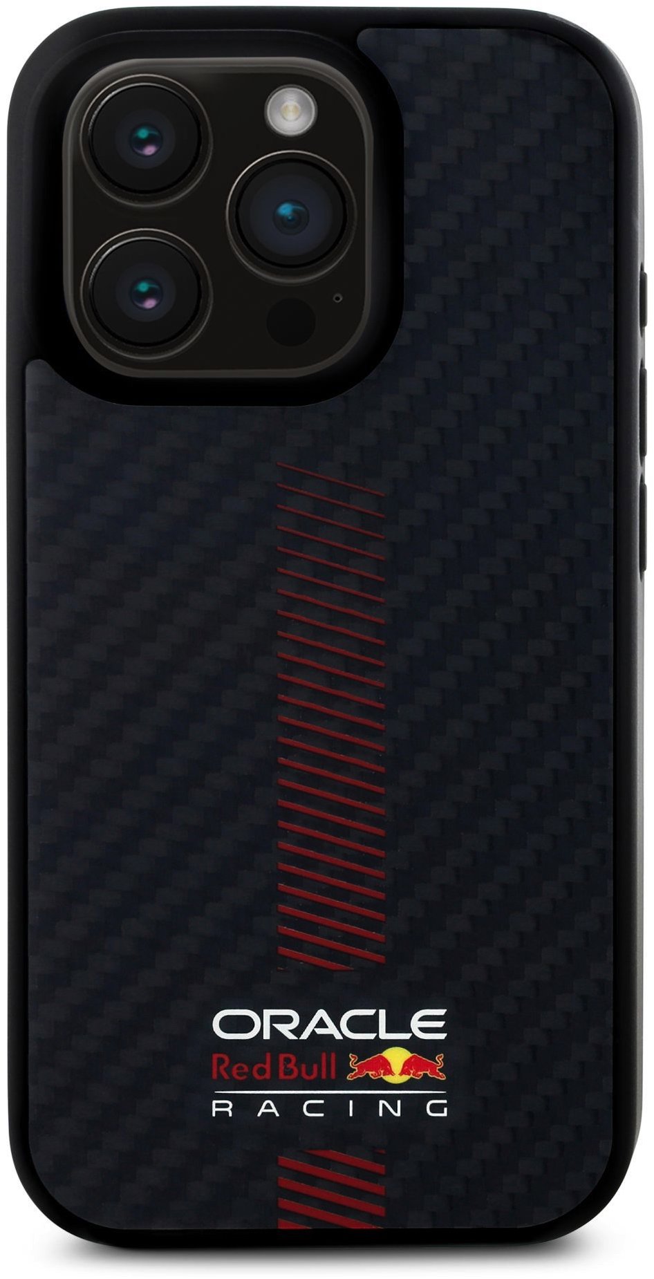 Red Bull Carbon Powerbar MagSafe Zadný Kryt pre iPhone 15 Pro Max Black