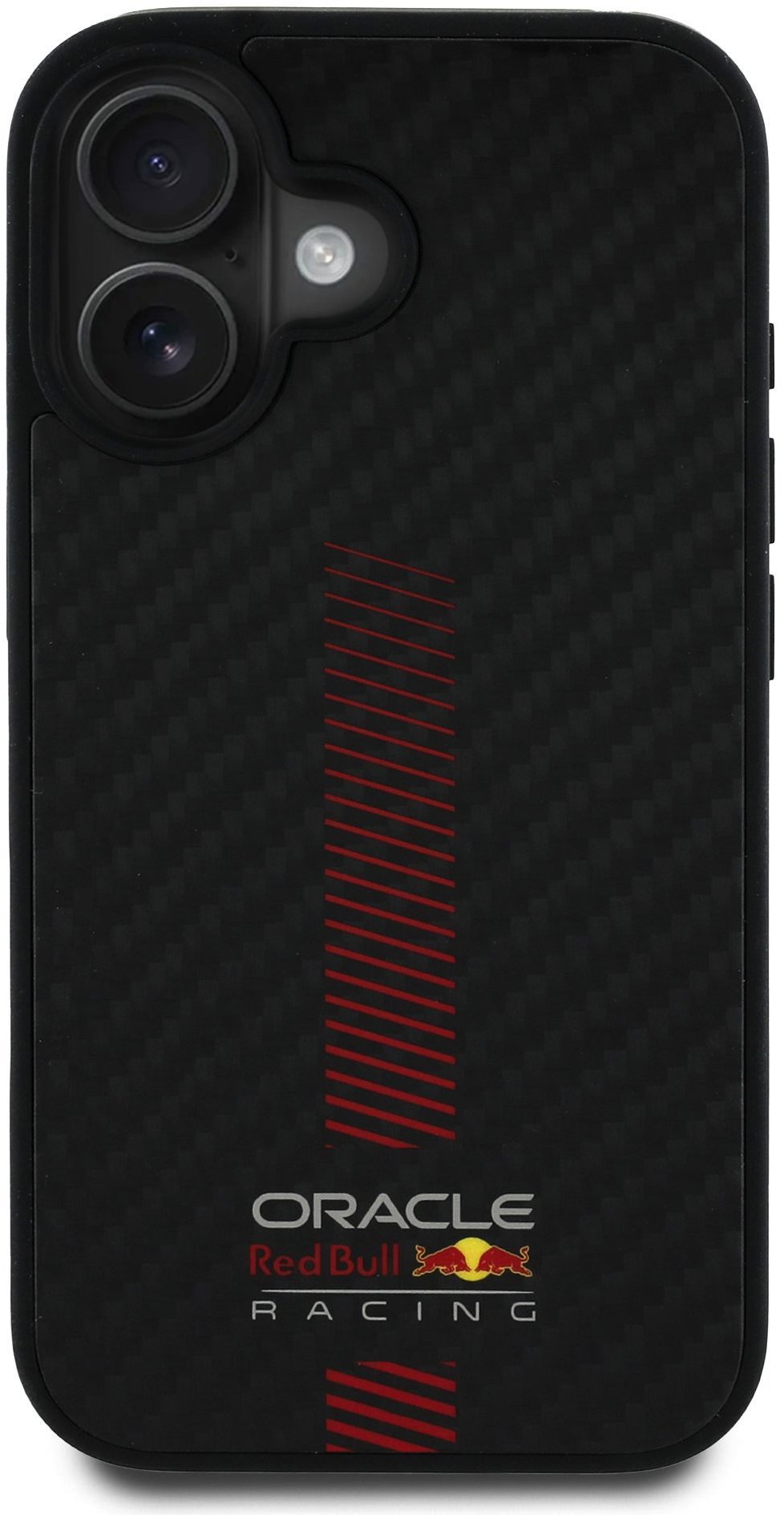 Red Bull Carbon Powerbar MagSafe Zadný Kryt pre iPhone 16 Black
