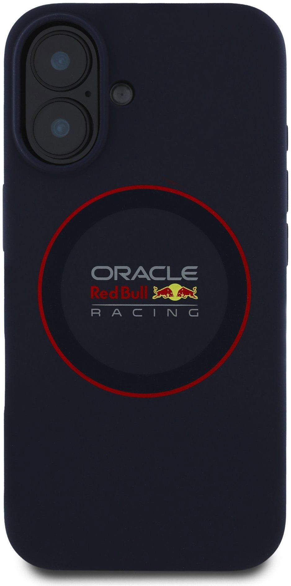 Red Bull Silicone Red Ring MagSafe Zadný Kryt pre iPhone 16 Plus Navy