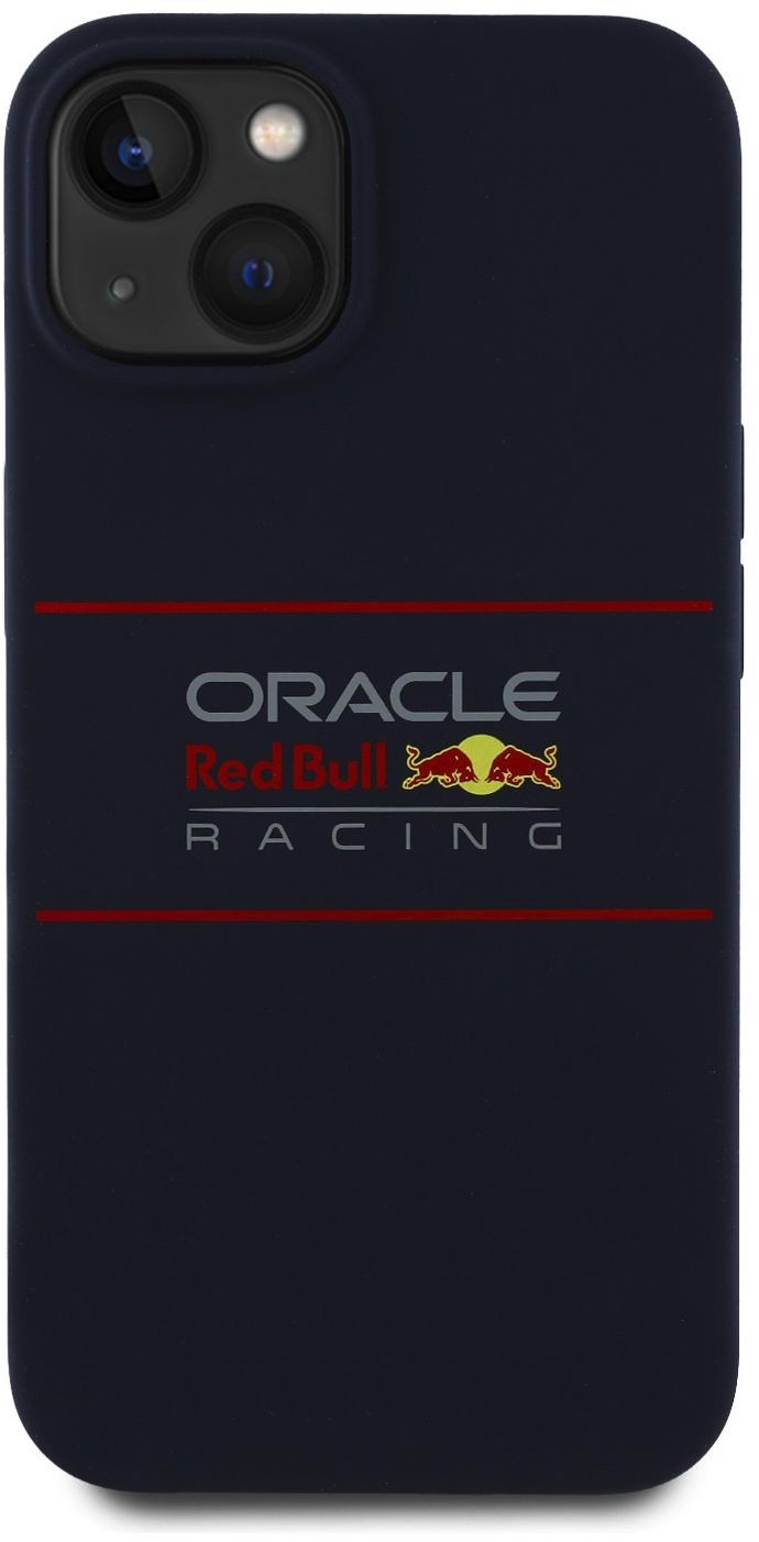Red Bull Silicone Horizontal Logo MagSafe Zadný Kryt pre iPhone 14 Navy