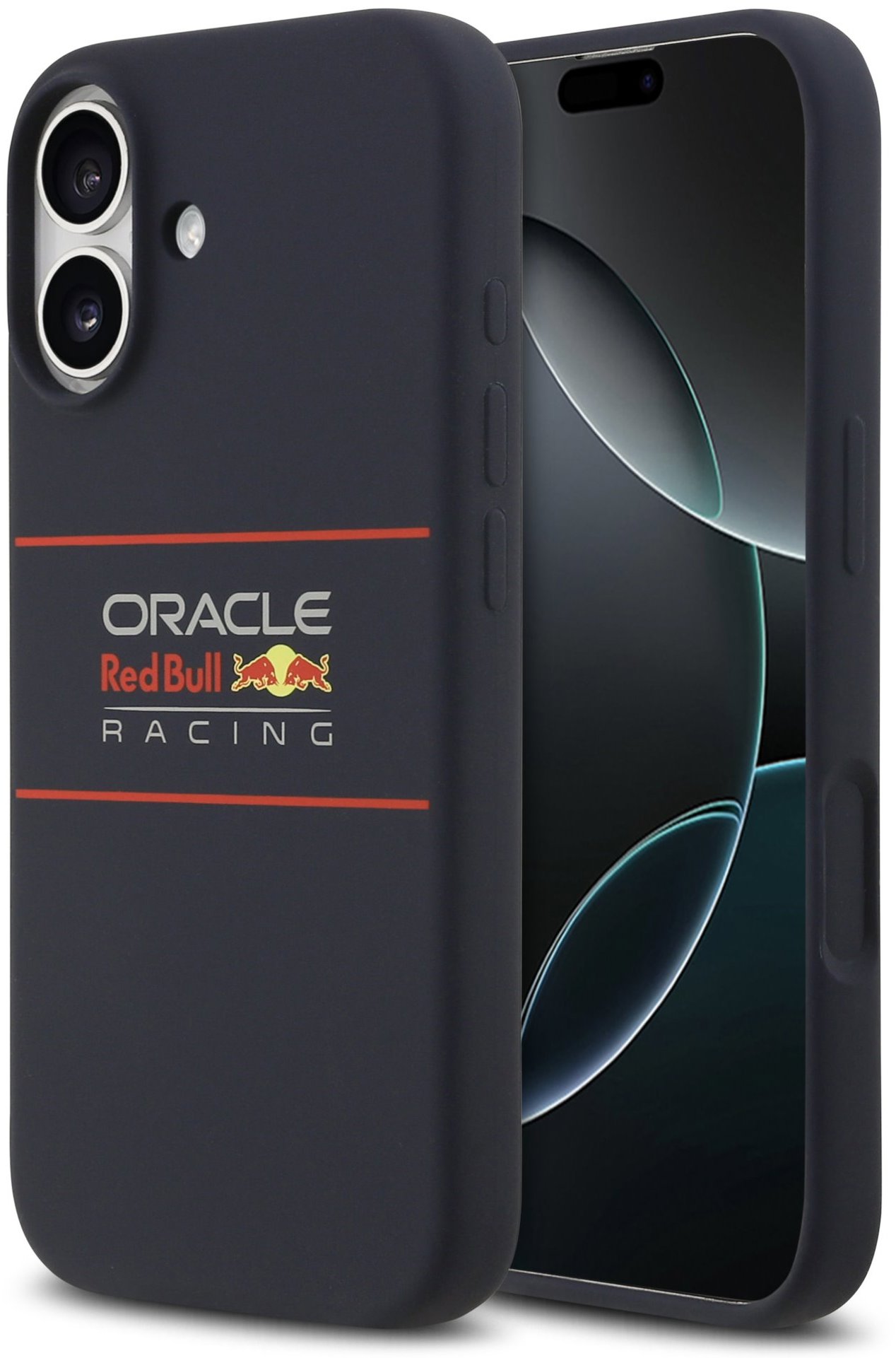 Red Bull Silicone Horizontal Logo MagSafe Zadný Kryt na iPhone 17 Navy