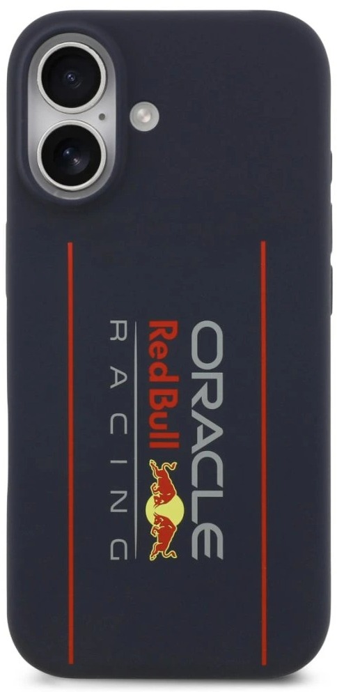 Red Bull Silicone Vertical Logo MagSafe Zadný Kryt na iPhone 17 Navy