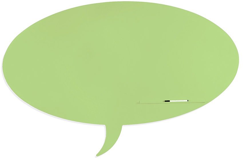 ROCADA Skin Shape Talk 6440-230, bezrámová, tvar bubliny, 115 × 75 cm, zelená RAL 230