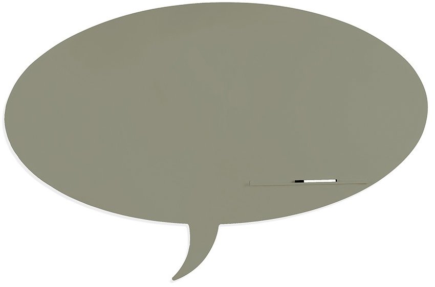 ROCADA Skin Shape Talk 6440-7030, bezrámová, tvar bubliny, 115 × 75 cm, kamenná sivá RAL 7030