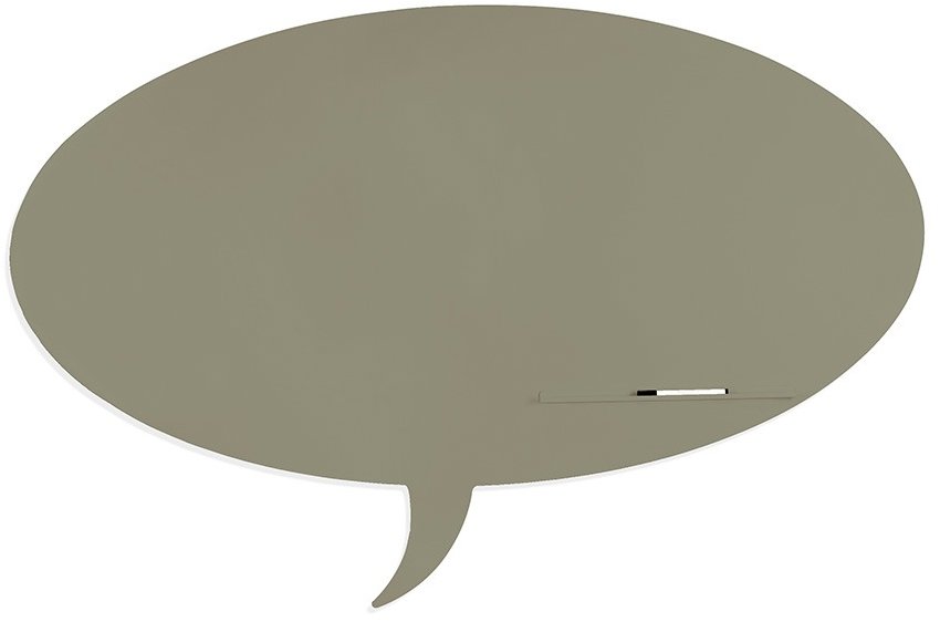 ROCADA Skin Shape Talk 6440-7033, bezrámová, tvar bubliny, 115 × 75 cm, cementová sivá RAL 7033