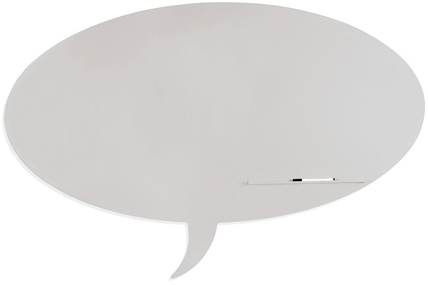 ROCADA Skin Shape Talk 6440-7035, bezrámová, tvar bubliny, 115 × 75 cm, svetlosivá RAL 7035