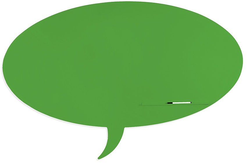 ROCADA Skin Shape Talk 6441-6018, bezrámová, tvar bubliny, 150 × 100 cm, zelenožltá RAL 6018