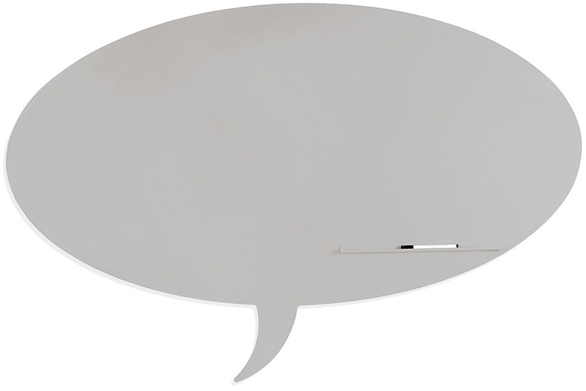 ROCADA Skin Shape Talk 6441-7038, bezrámová, tvar bubliny, 150 × 100 cm, achátová sivá RAL 7038
