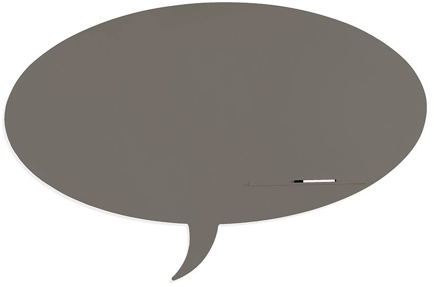 ROCADA Skin Shape Talk 6441-7039, bezrámová, tvar bubliny, 150 × 100 cm, kremenná sivá RAL 7039
