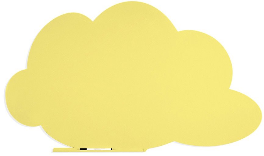 ROCADA Skin Shape Cloud 6450-1016, bezrámová, tvar mraku, 115 × 75 cm, sírová žltá RAL 1016
