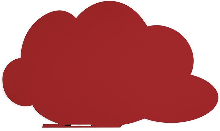 ROCADA Skin Shape Cloud 6450-3002, bezrámová, tvar mraku, 115 × 75 cm, karmínová 3002