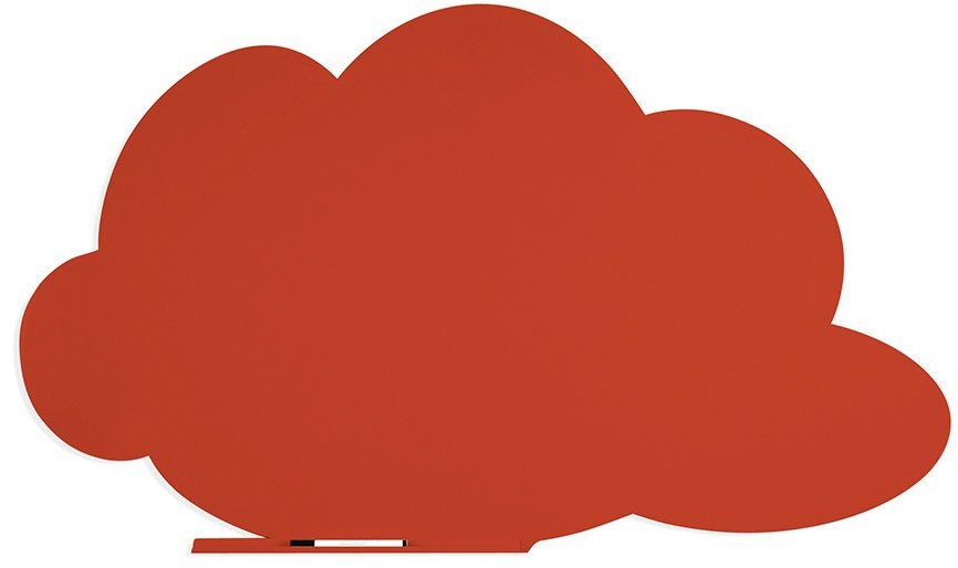 ROCADA Skin Shape Cloud 6451-2002, bezrámová, tvar mraku, 150 × 100 cm, rumelková RAL 2002