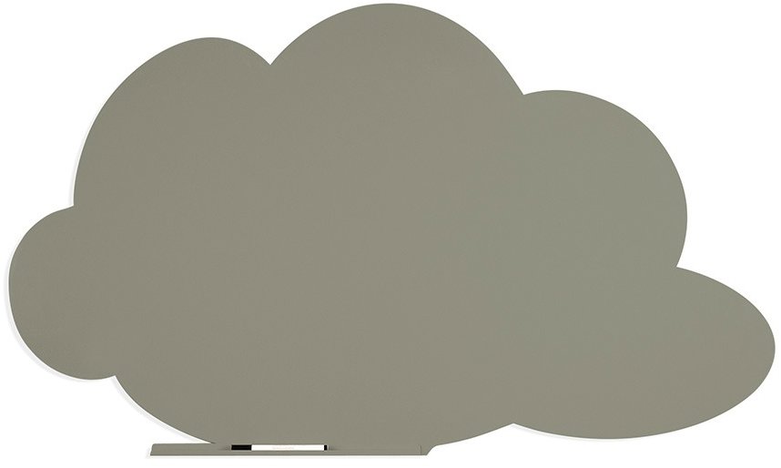 ROCADA Skin Shape Cloud 6451-7030, bezrámová, tvar mraku, 150 × 100 cm, kamenná sivá RAL 7030