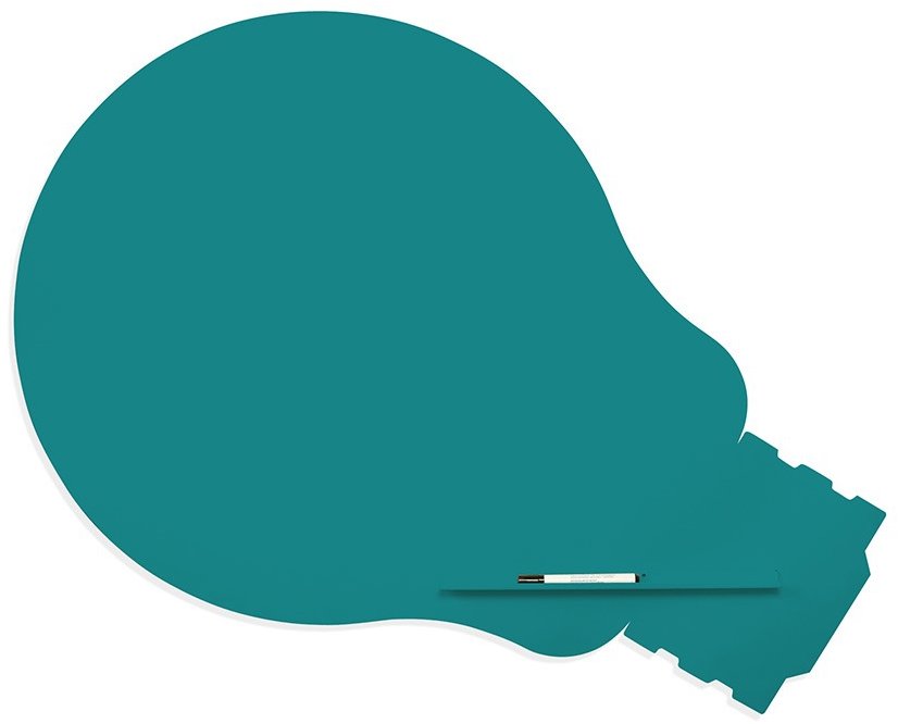 ROCADA Skin Shape Idea 6460-5021, bezrámová, tvar žiarovky, 115 × 75 cm, vodná modrá RAL 5021