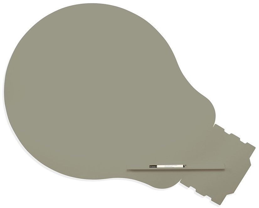 ROCADA Skin Shape Idea 6460-7030, bezrámová, tvar žiarovky, 115 × 75 cm, kamenná sivá RAL 7030