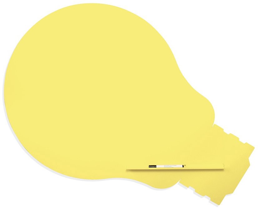 ROCADA Skin Shape Idea 6461-1016, bezrámová, tvar žiarovky, 150 × 100 cm, sírová žltá RAL 1016