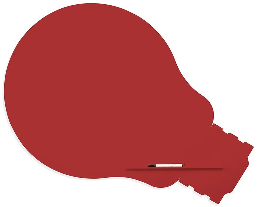 ROCADA Skin Shape Idea 6461-3002, bezrámová, tvar žiarovky, 150 × 100 cm, karmínová 3002