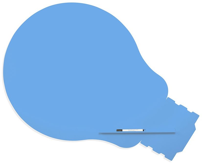 ROCADA Skin Shape Idea 6461-630, bezrámová, tvar žiarovky, 150 × 100 cm, modrá RAL 630