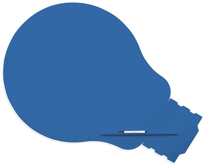 ROCADA Skin Shape Idea 6461-5017, bezrámová, tvar žiarovky, 150 × 100 cm, dopravná modrá RAL 5017