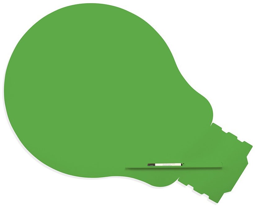 ROCADA Skin Shape Idea 6461-6018, bezrámová, tvar žiarovky, 150 × 100 cm, zelenožltá RAL 6018