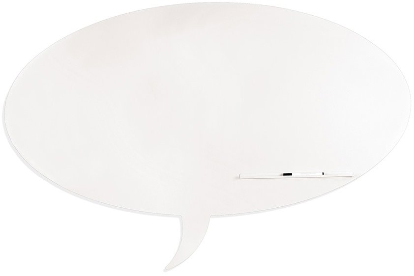 ROCADA Skin Shape Talk 6440-9010, bezrámová, tvar bubliny, 115 × 75 cm, lakovaná, biela