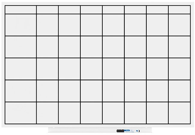 ROCADA Skin Planner 6420UP, bezrámová, s plánovacou tabuľkou, 115 × 75 cm, lakovaná, biela