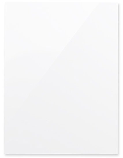 ROCADA 6705-25P, sklenená, bezrámová, 90 × 120 cm, čisto biela