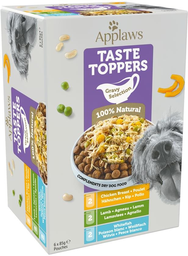 Applaws kapsička Dog Taste Toppers Omáčka Multipack 6× 85 g