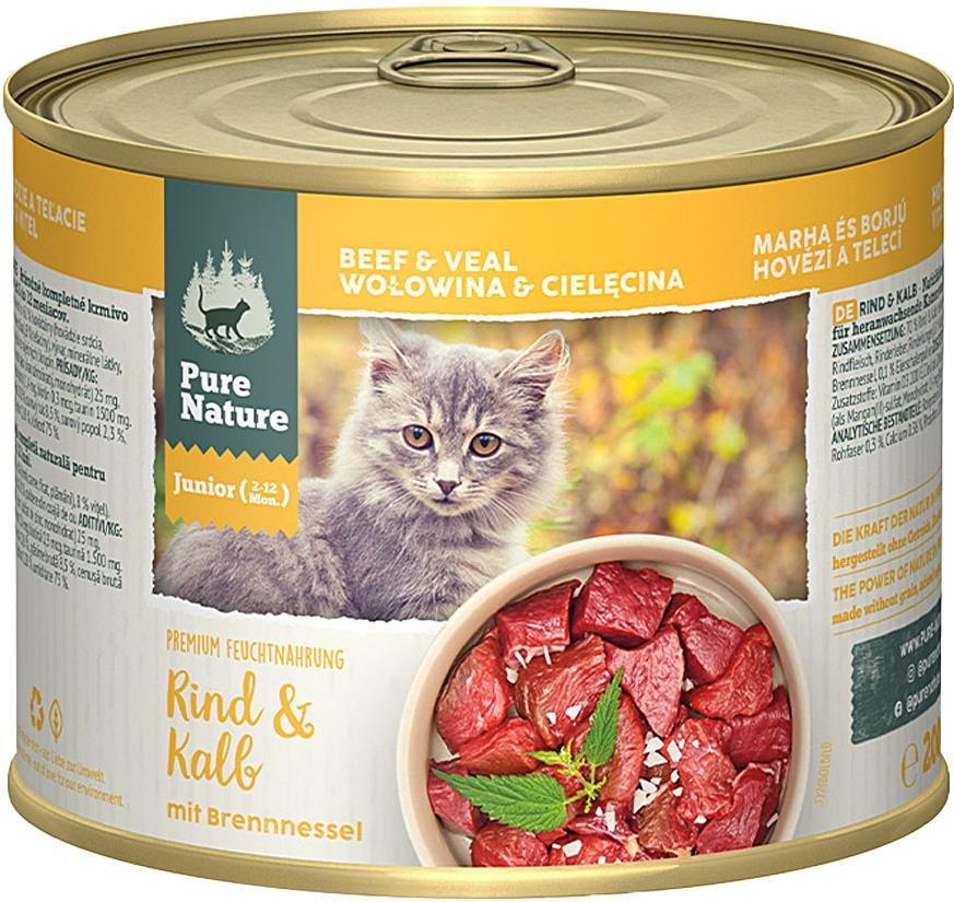 Pure Nature Cat Junior konzerva Hovädzie a Teľacie 200 g