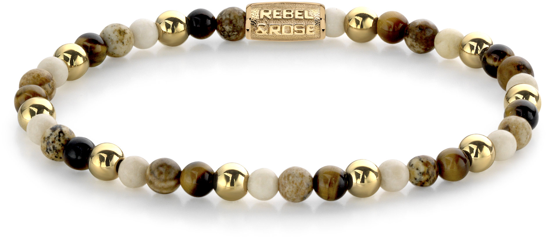 Rebel & Rose Dámsky náramok Autumn Love 4 mm RR-40057-G-S