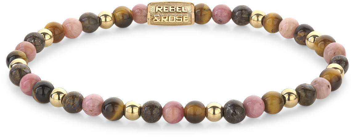 Rebel & Rose Dámsky náramok Winter Glow 4 mm RR-40101-G-XS