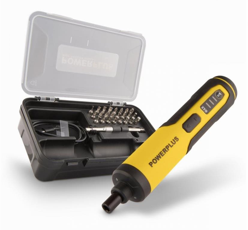 PowerPlus skrutkovač AKU priamy s príslušenstvom POWX00420 (1x 1,3 Ah)