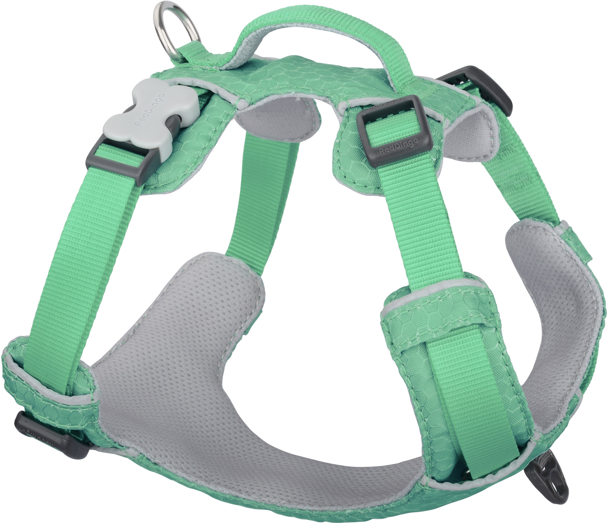 Red Dingo postroj Sport Pastel Green 25 mm × 75 – 112 cm