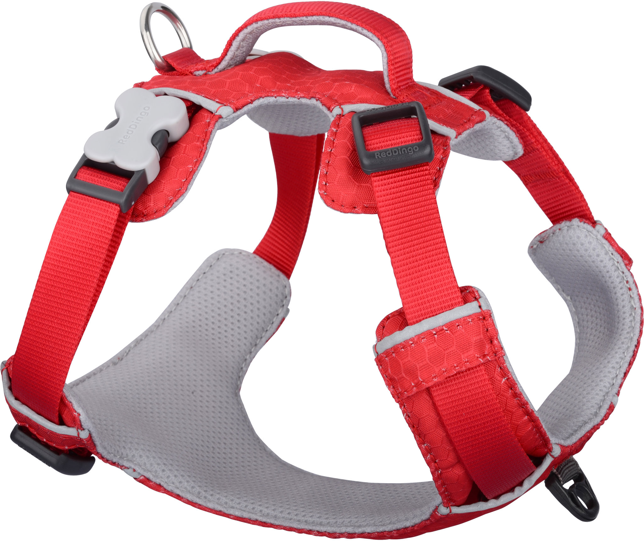 Red Dingo postroj Sport Red 25 mm × 75 – 112 cm