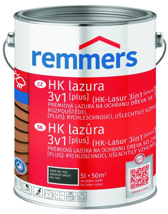 Remmers HK Lazura 3v1 [plus] 5 l Ebenholz / Eben