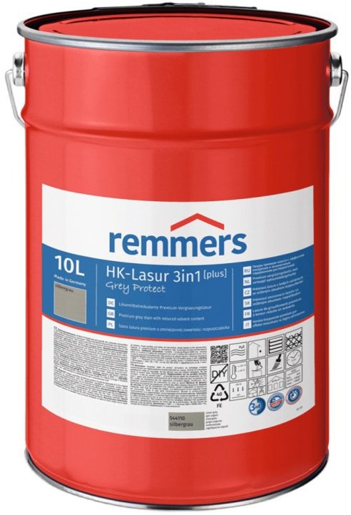 Remmers HK Lazura 3v1 Grey Protect [plus] 10 l Silbergrau / Stříbřitě šedá