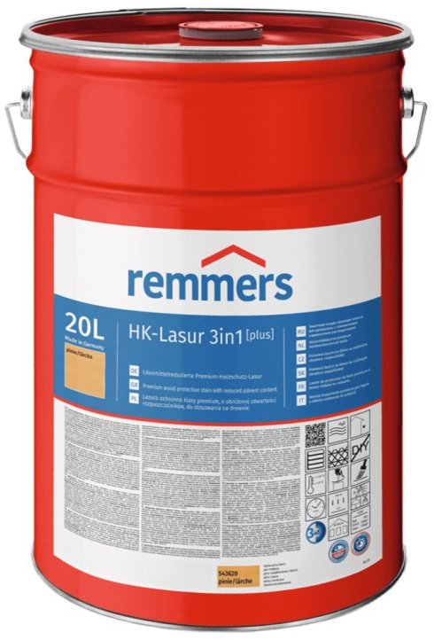 Remmers HK Lazura 3 v 1 [plus] 20 l, pinie - larche / pínie - modřín