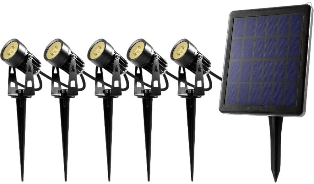 Retlux RGL 119 Solárne záhradné svietidlo súprava 5× WW