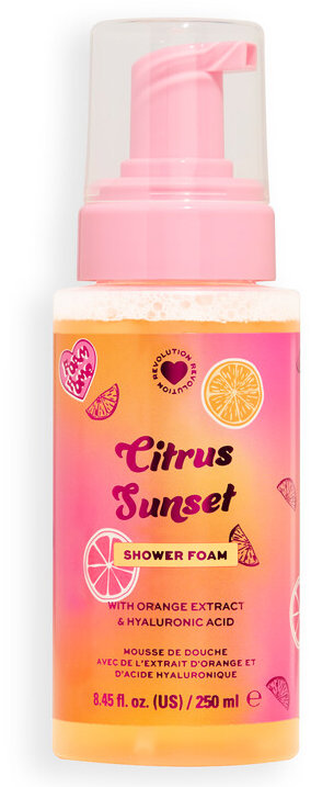 REVOLUTION Citrus Sunset Shower Foam, sprchovacia pena 250 ml
