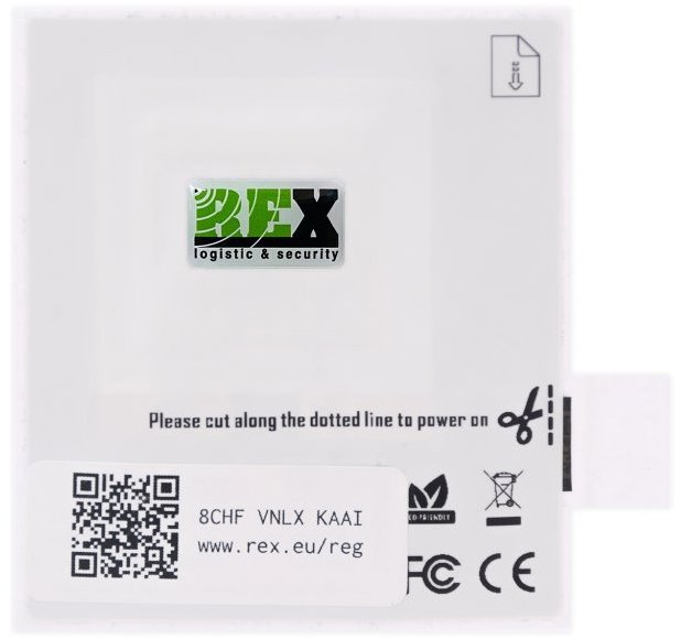 REX IoT Sticker lokalizačná samolepka