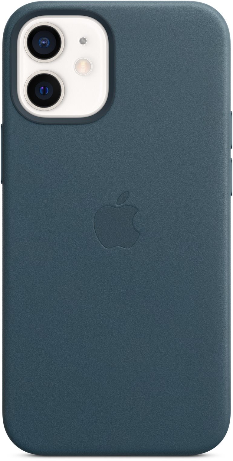 Apple iPhone 12 Mini Kožený kryt s MagSafe baltsky modrý