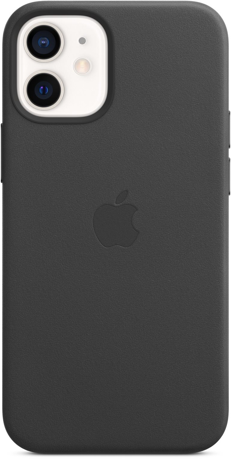 Apple iPhone 12 Mini Kožený kryt s MagSafe čierny