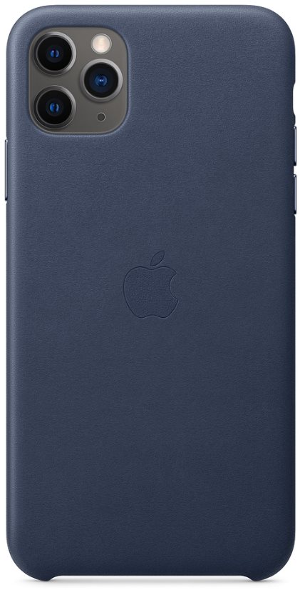 Apple iPhone 11 Pro Max Kožený kryt polnočne modrý